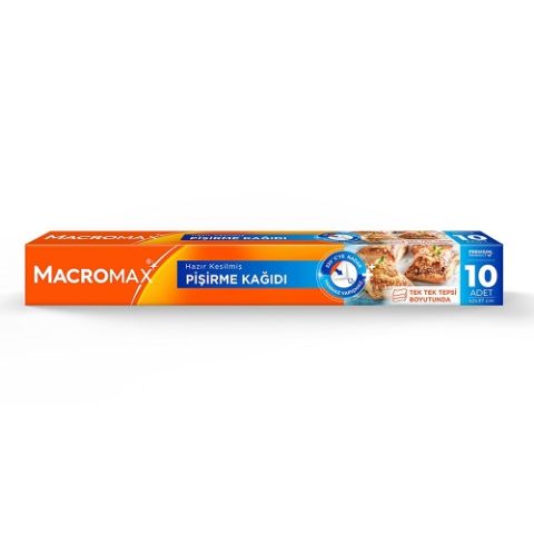 MACROMAX PİŞİRME KAĞ.KESİLMİŞ 10LU 2025811 1*24