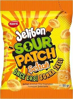 KENT JELİBON 80GR SOUR PATCH ŞEFTALİ 1*24
