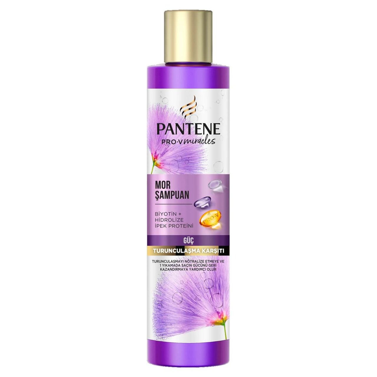 PANTENE ŞAMPUAN 225ML MİRGELES MOR GÜÇ TURUNCU KARŞITI 1*6
