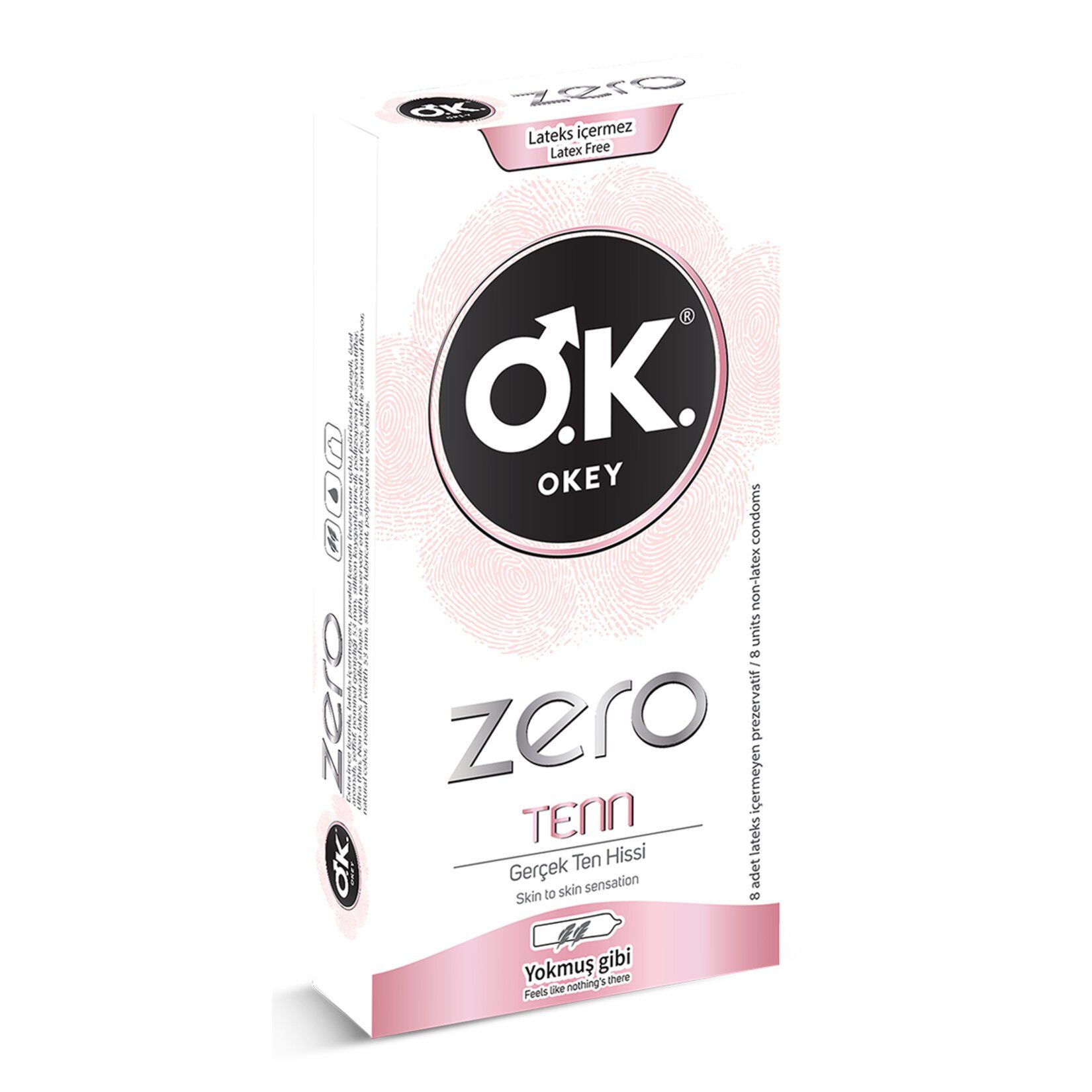 OKEY ZERO TENN 8'Lİ LATEKS İÇERMEZ 1*10