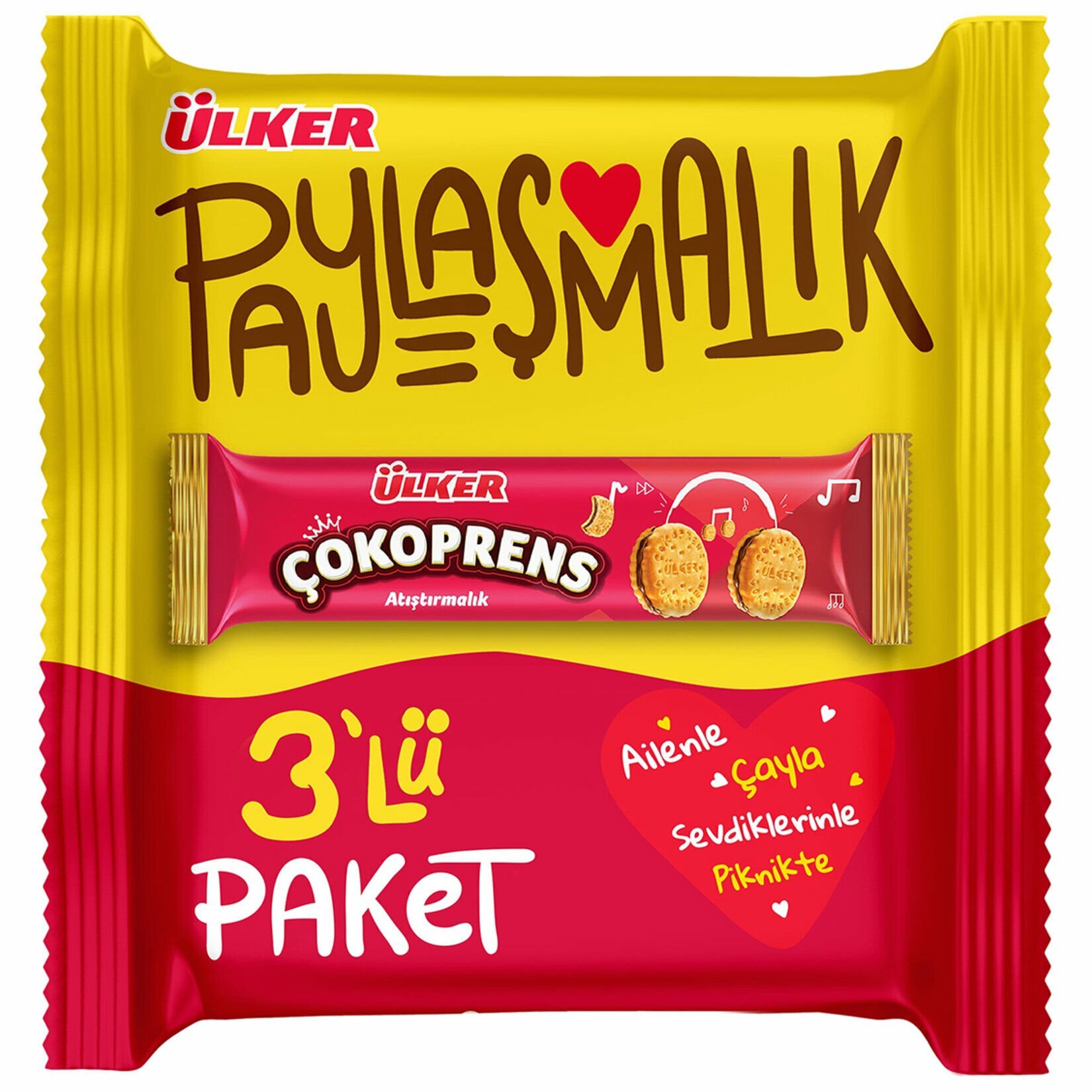 ÜLKERXXXX B.ÇOKOPRENS 243GR 3LÜ ATIŞTIRMALIK 79-01 1*18