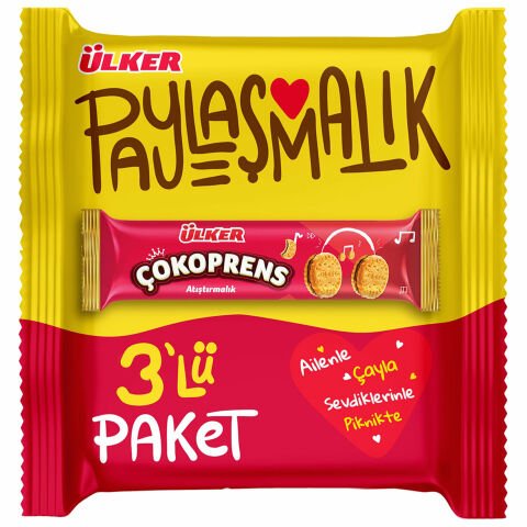 ÜLKERXXXX B.ÇOKOPRENS 243GR 3LÜ ATIŞTIRMALIK 79-01 1*18