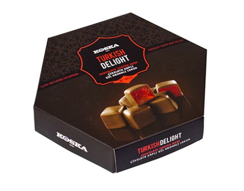 KOSKA LOKUM 140G ÇİKOLATA KAPLI GÜL 1*12