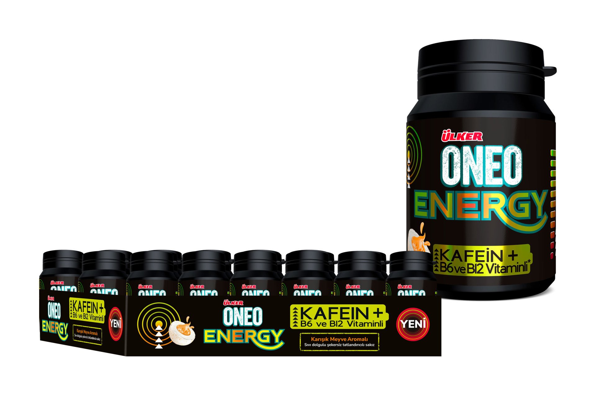 ÜLKER S.ONEO ŞİŞE ENERGY KAFEİN+VİT. DRAJE 44GR 2290-04 1*12