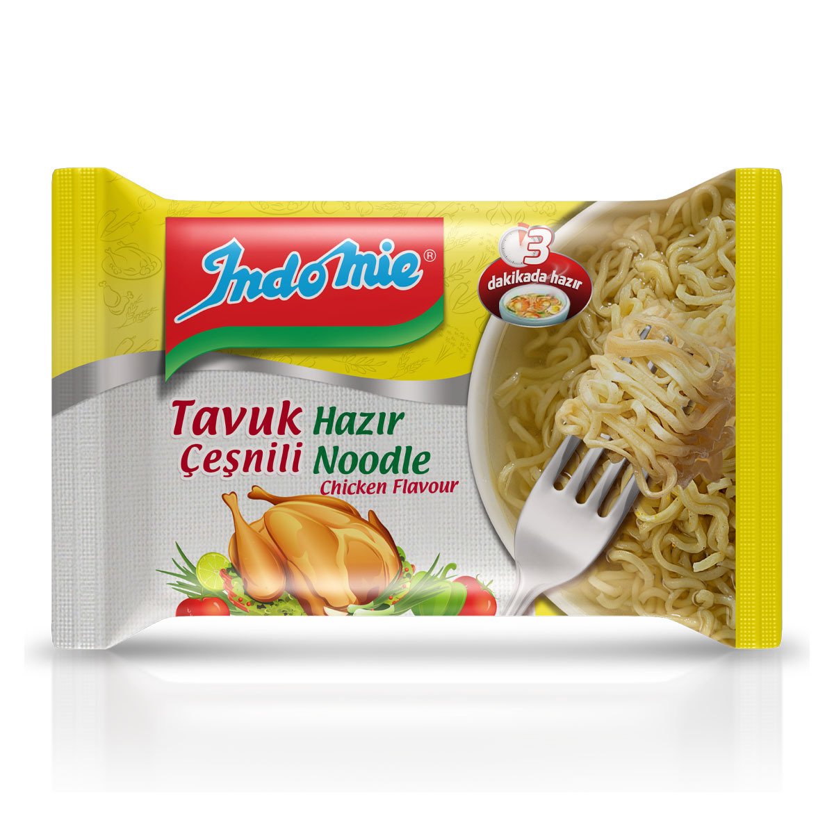 İNDO MİE NOODLE TAVUK ÇEŞNİLİ 70G 1*40