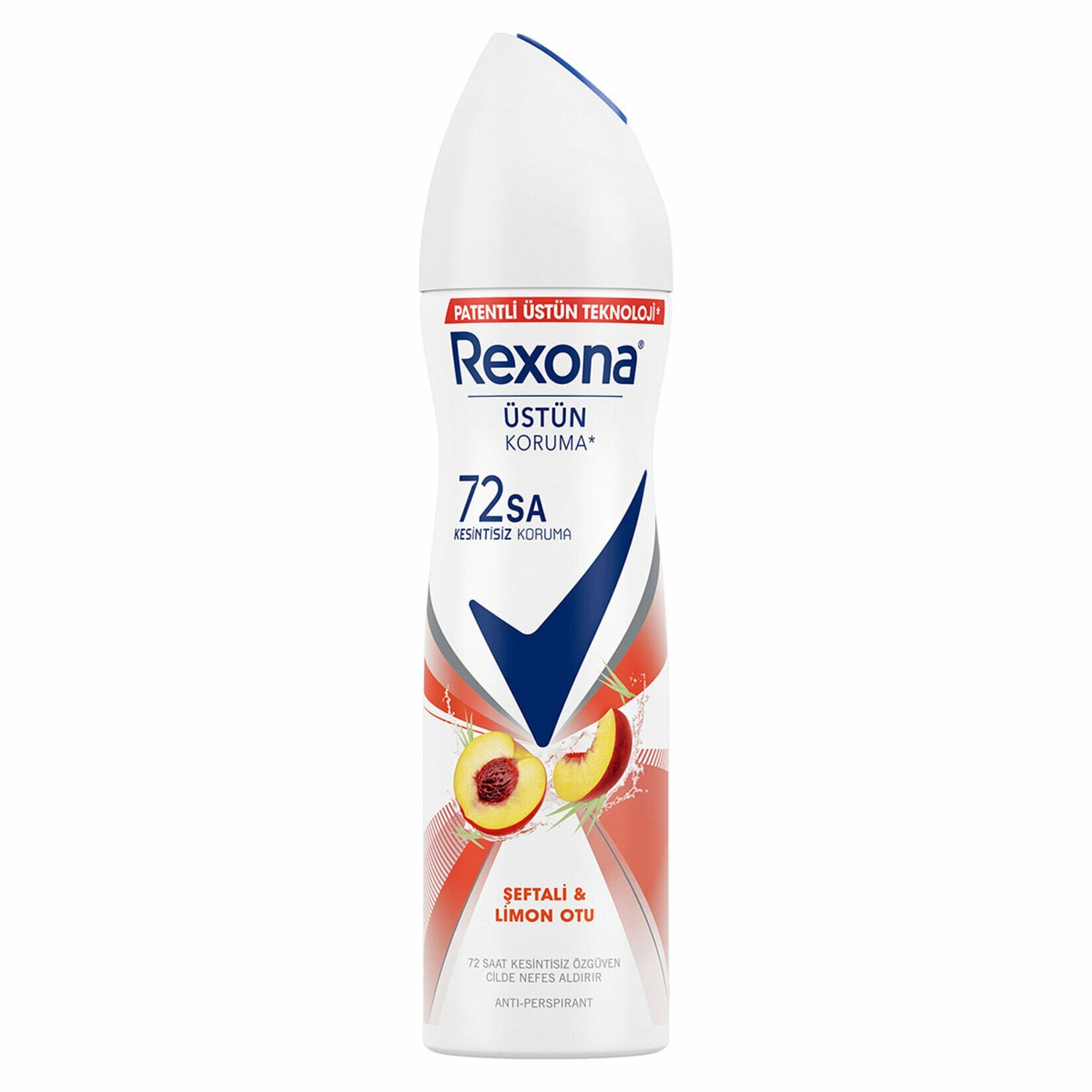 REXONA DEO WOMEN 150ML ŞEFTALİ& LİMON OTU 72SA 1*24