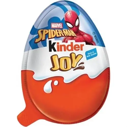 KİNDER SURPRISE JOY YUMURTA ERKEK LİCENSE SPİDERMAN T1 1*24*2