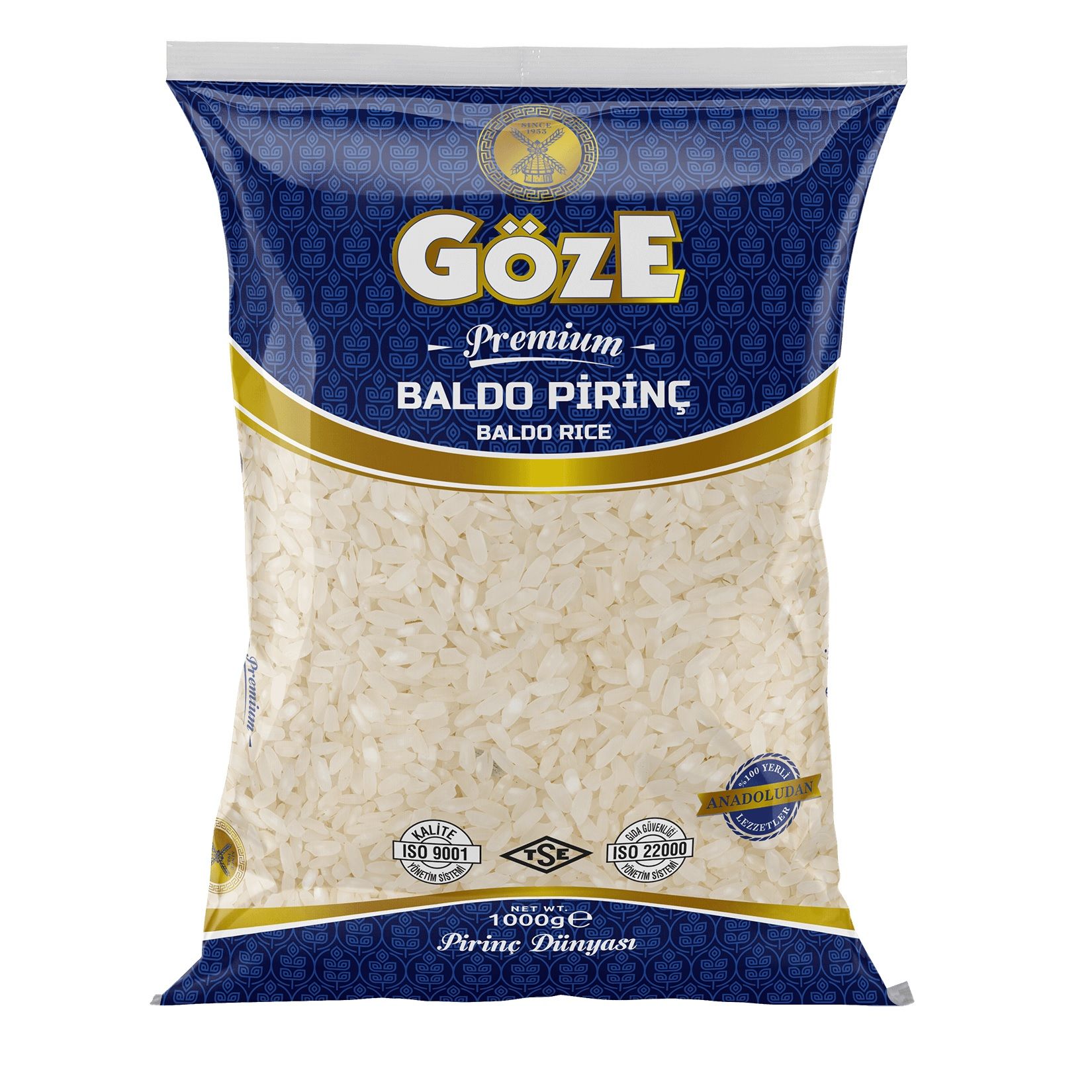 GÖZE 1KG PİRİNÇ BALDO 1*15