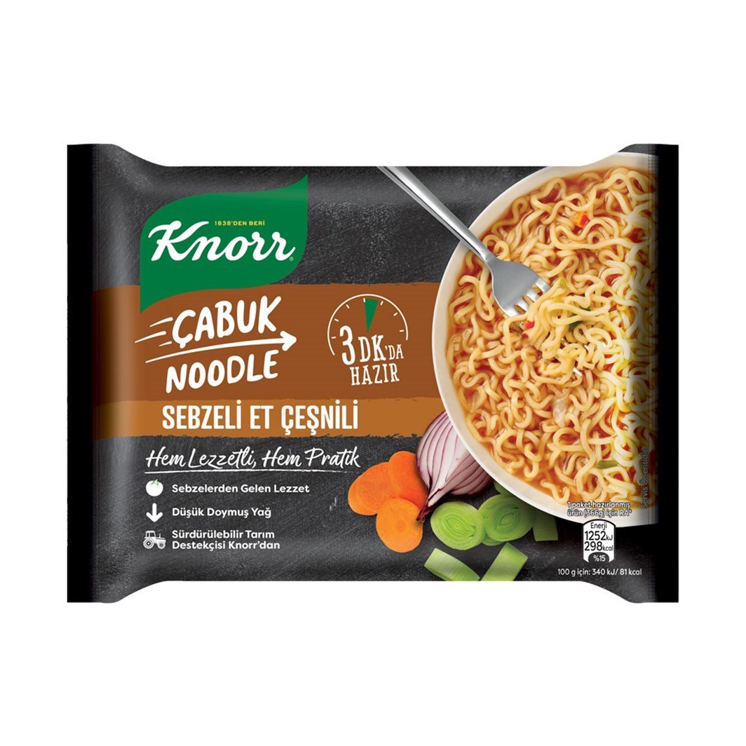 KNORRXXXX MAK.NOODLE SEBZELİ ET ÇEŞNİLİ 66G 1*20