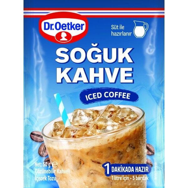 DR.OETKER SOĞUK KAHVE SADE 50G SÜT İLE 1*12