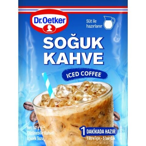 DR.OETKER SOĞUK KAHVE SADE 50G SÜT İLE 1*12