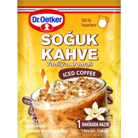 DR.OETKER SOĞUK KAHVE VANİLYA 50G SÜT İLE 1*12