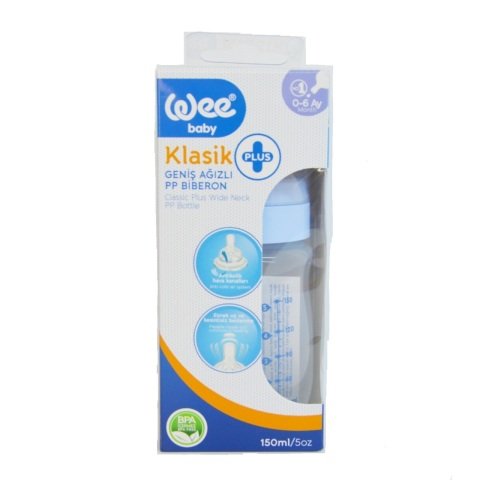WEE BİBERON 135 GENİŞ 150ML KLASİK PP 1*12
