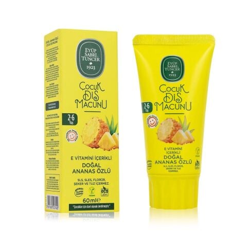 EYÜP S.T.DİŞ MAC.ÇOCUK DOĞAL ANANAS ÖZLÜ 60ML 2-6YAŞ 1*12