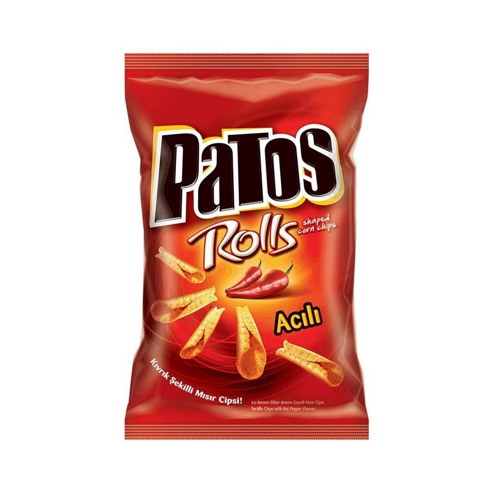 PATOS AİLE ROLLS ACILI KIRMIZI BİBER 109GR 1*24