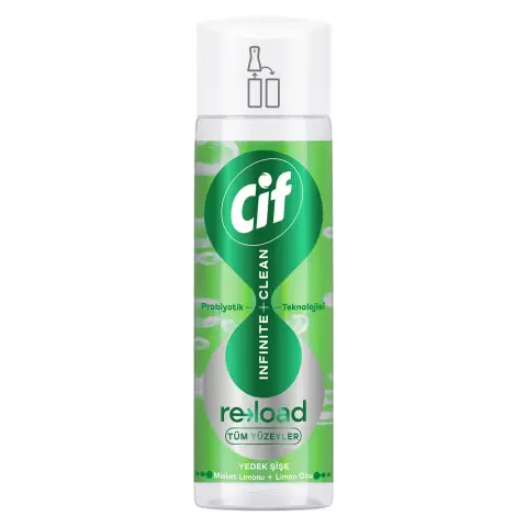 CİF YÜZEY TEMİZLİK YEDEK ŞİŞE 280ML INFINITE+ CLEAN MİSKET LİMONU 1*6