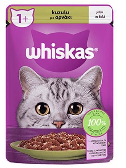 KEDİ M.WHİSKAS 85GR KUZULU POUCH YETİŞKİN 1*28
