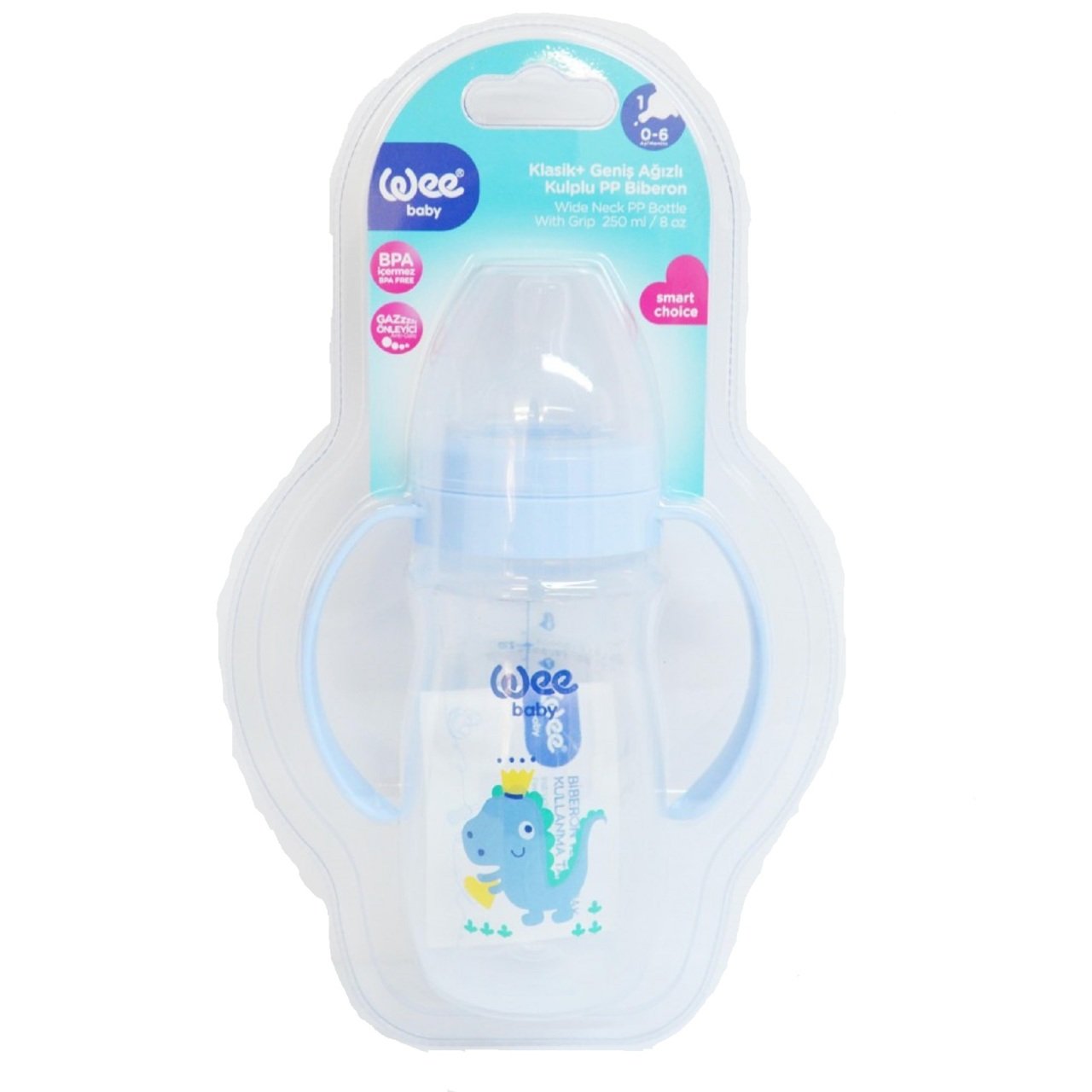 WEE BİBERON 138 GENİŞ 250ML KULPLU KLASİK PP 1*12