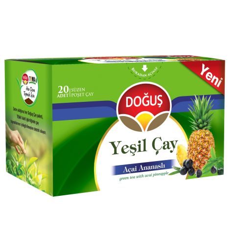 DOĞUŞ BARD.YEŞİL ÇAY AÇAİ ANANASLI 20'Lİ 35G ( 20X1,75G ) 1*12