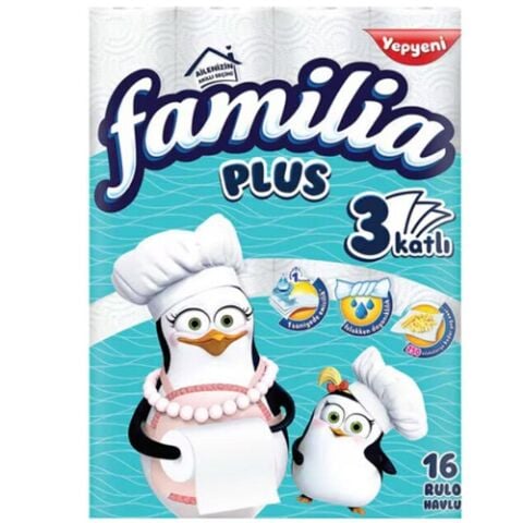 FAMİLİA H.16'LI HAVLU PLUS PENGUEN DOKU 3KATLI 1*3