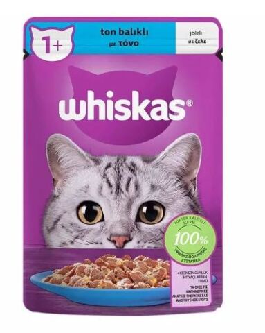KEDİ M.WHİSKAS 85GR BALIKLI POUCH YETİŞKİN 1*28