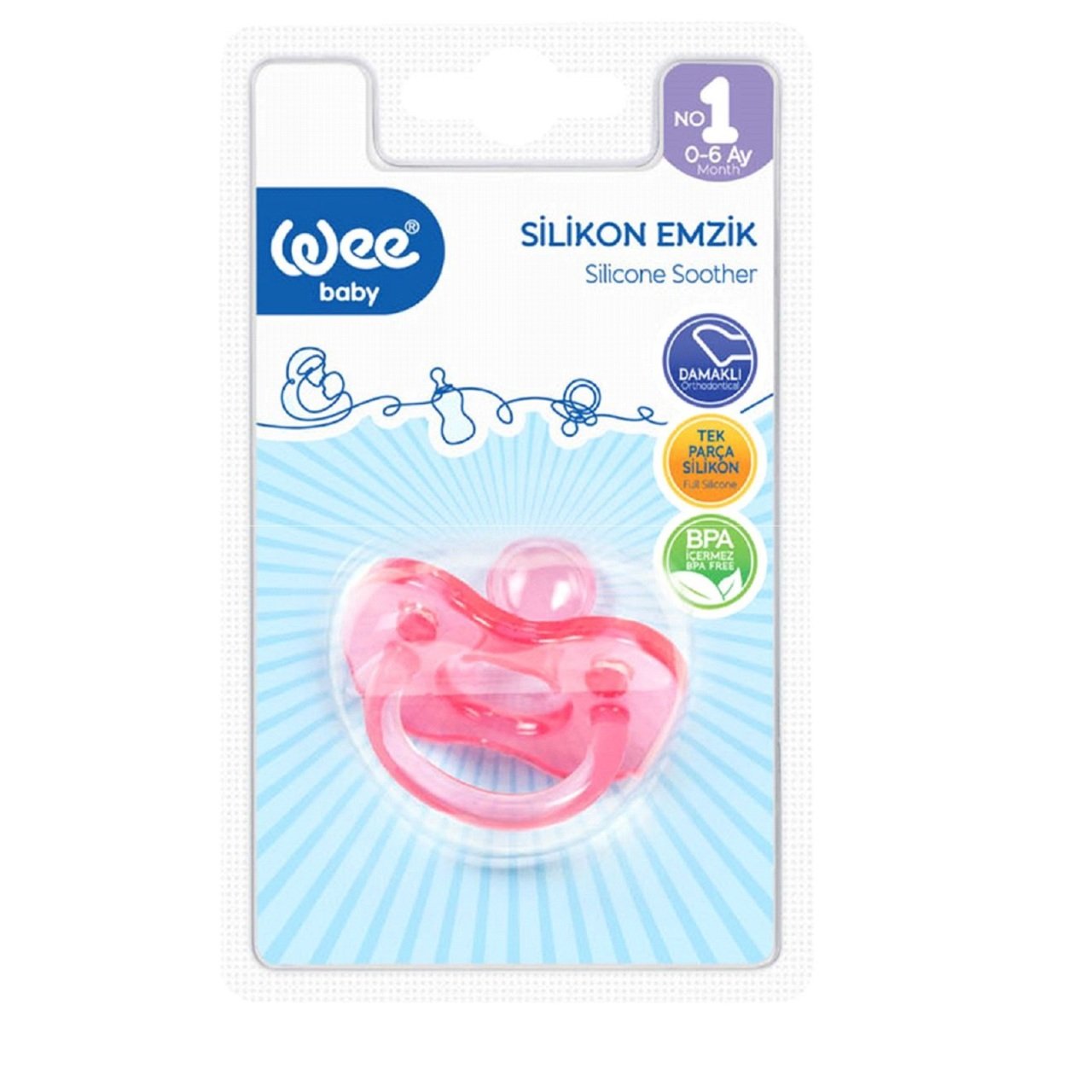 WEE EMZİK 161 FULL SİLİKON EMZİK 1*12////