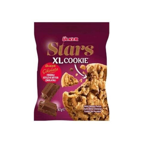 ÜLKER B.STARS XL COOKIE FIND. SÜT.ÇİKOLATA 47GR 1121-02 6*4