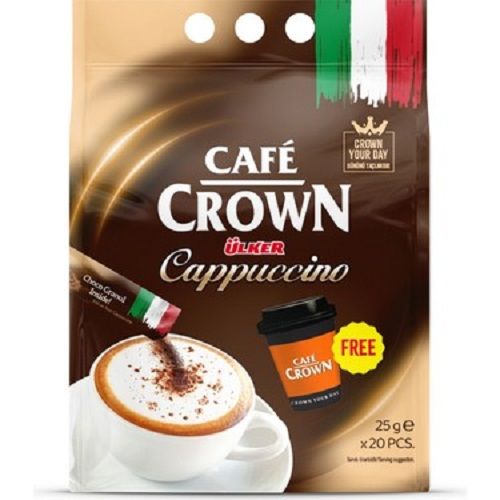 CAFE CROWN CAPPUCCİNO GRANÜL 25G 967-03 10*10
