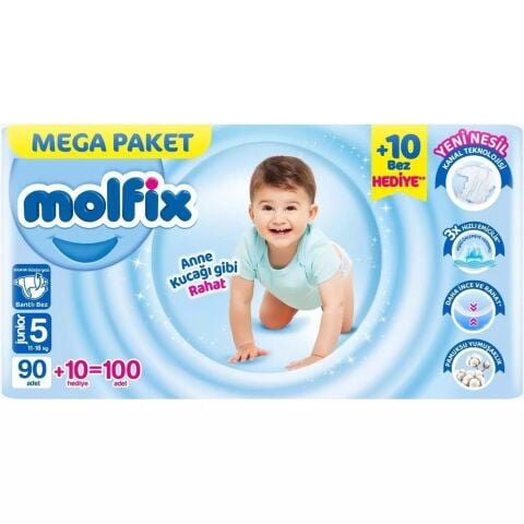 MOLFİX MEGA 5JUNİOR 11-18KG 90+10'LU 1*2
