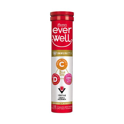 ÜLKER EVERWELL VİT. C VİT&ÇİNKO ÇİĞ.TABLET 8Lİ 1730-05 1*12