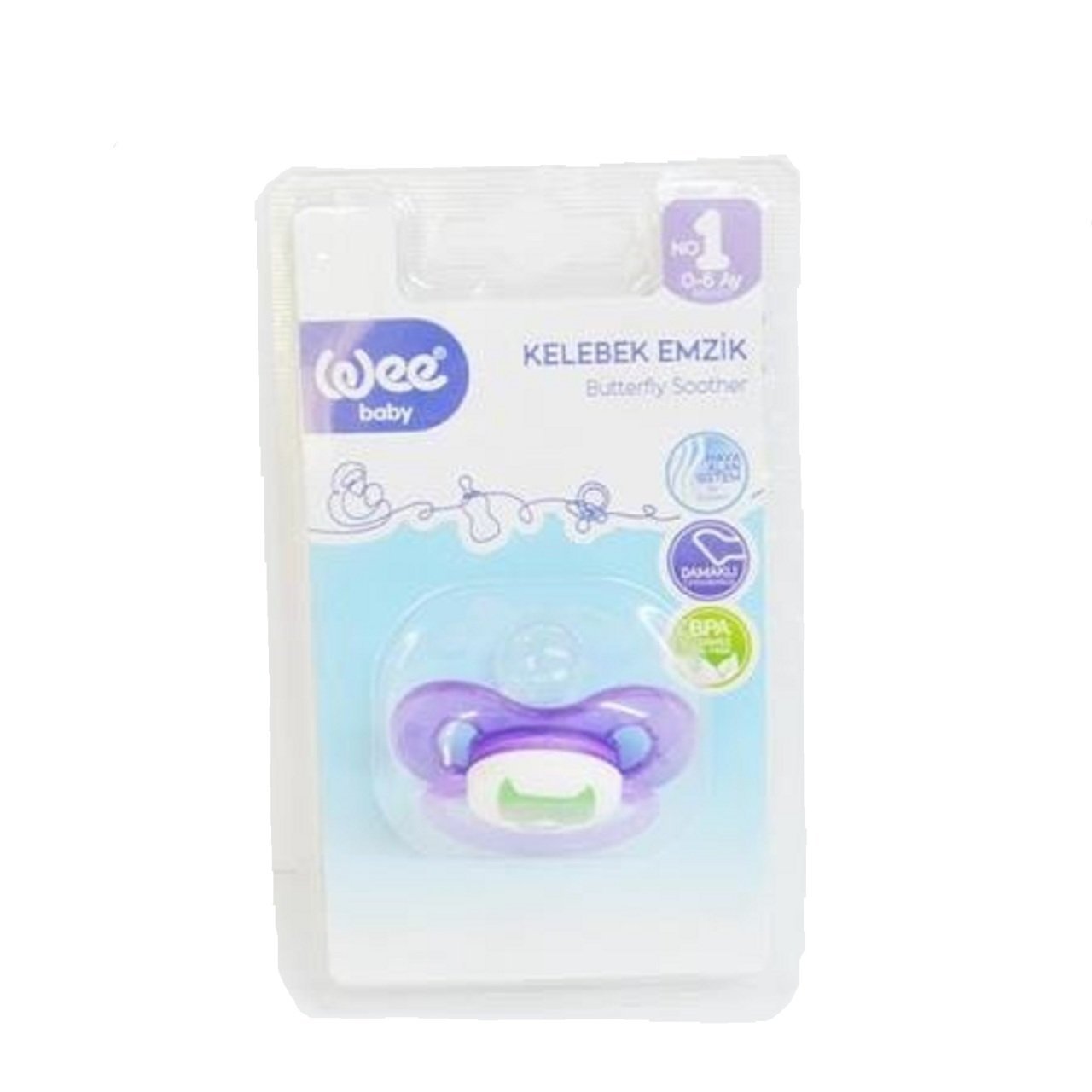 WEE EMZİK 172 1NO DESENLİ DAMAKLI KELEBEK//// 1*24