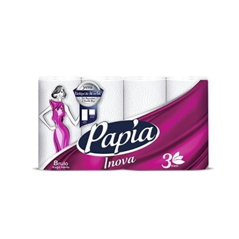 PAPİA H.8'Lİ HAVLU INOVA 3KATLI 1*3