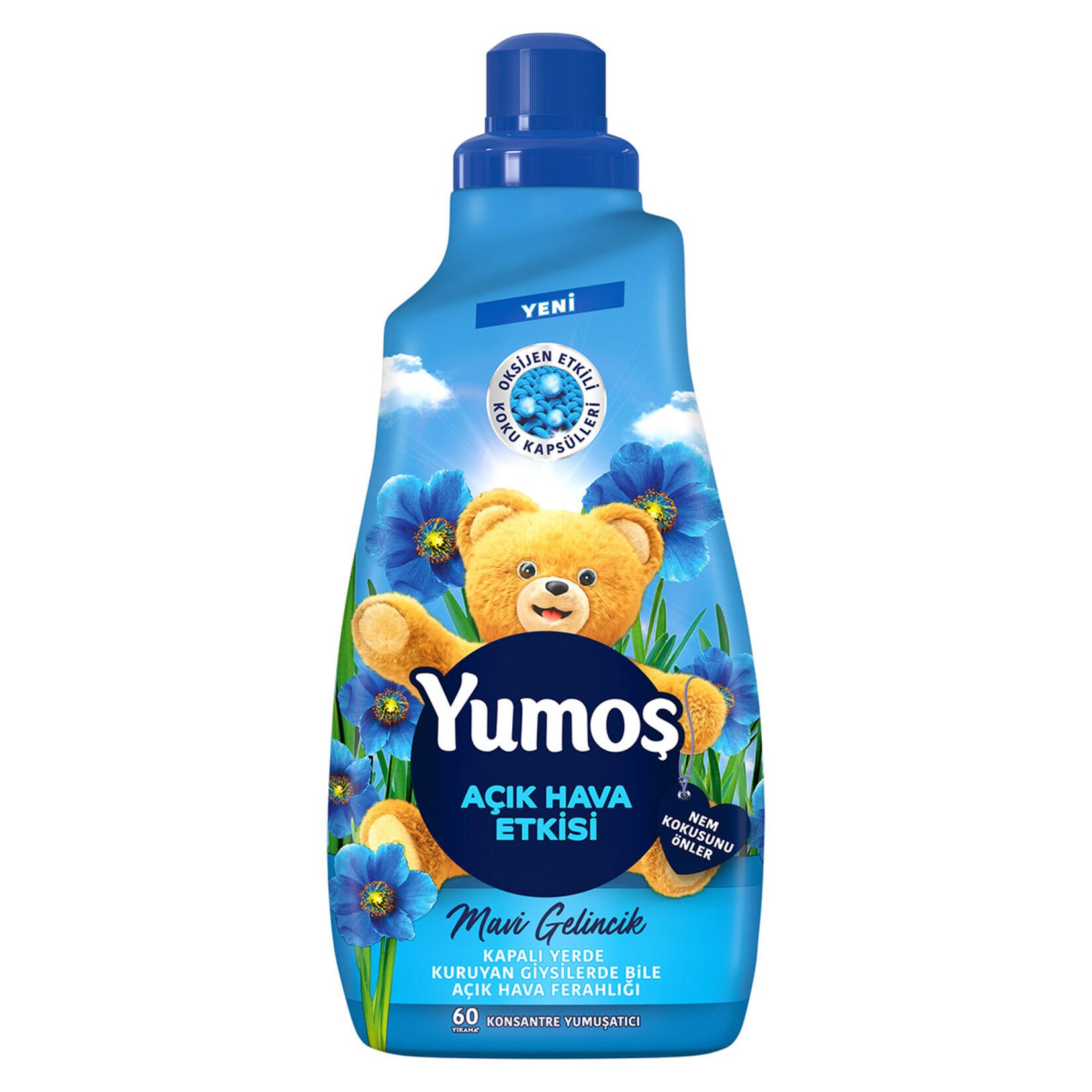 YUMOŞ EX.1440ML MAVİ GELİNCİK AÇIK HAVA ETKİSİ 1*9