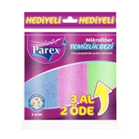PAREX MİKROFİBER 3LÜ TEM.BEZİ ECO  1*24