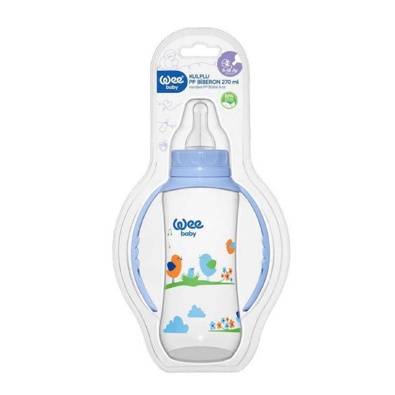 WEE BİBERON 745 KULP.270ML PP 1*12