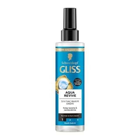 GLISS S.KR.SPR.200ML AQUA REVİVE NORMAL VE KURU SAÇLAR 1*6