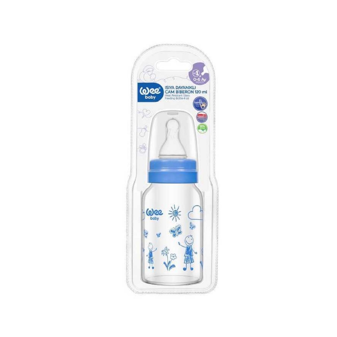 WEE BİBERON 770 ISI DAY.120ML CAM 1*12