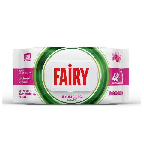 FAİRY YÜZEY TEMİZ.HAVL.100'LÜ LİLYUM ÇİÇEĞİ 1*12