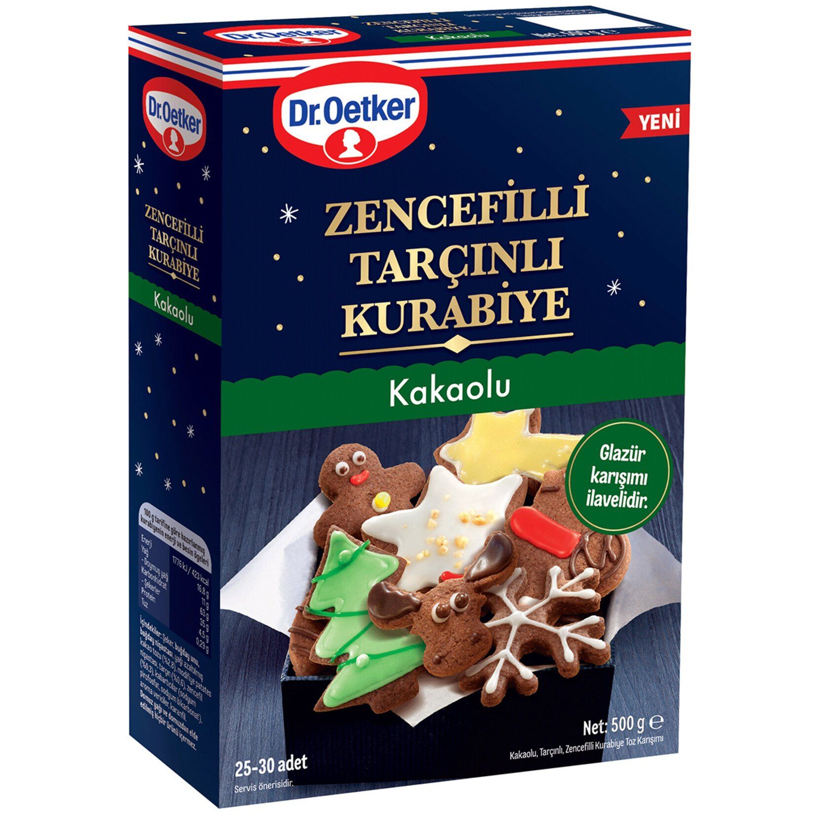 DR.OETKER.K.KURABİYE KAKAOLU ZENC.&TARÇIN 500G 1*8