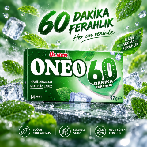 ÜLKER S.ONEO SLIMS 60DK Y.NANE Ş.SİZ SAKIZ 27G 2294-08 1*27