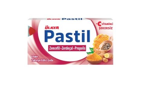 ÜLKER Ş.PASTİL ZENCEFİL+ZERDEÇAL+PROPOLİS 8Lİ 1790-01 1*12