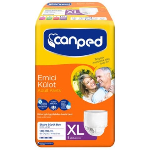 CANPED EMİCİ KÜLOT EXT.LARG 8'Lİ (130-170CM)XL1*8////