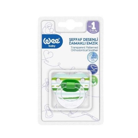 WEE EMZİK 836 1NO DESENLİ DAMAKLI ŞEFFAF 1*24