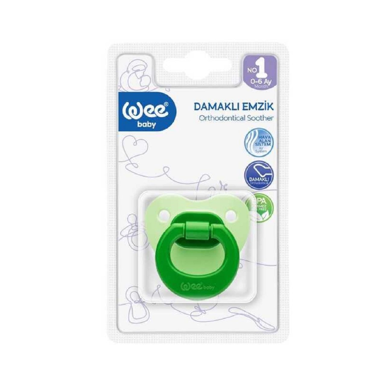 WEE EMZİK 841 1NO RENKLİ DAMAKLI 1*24