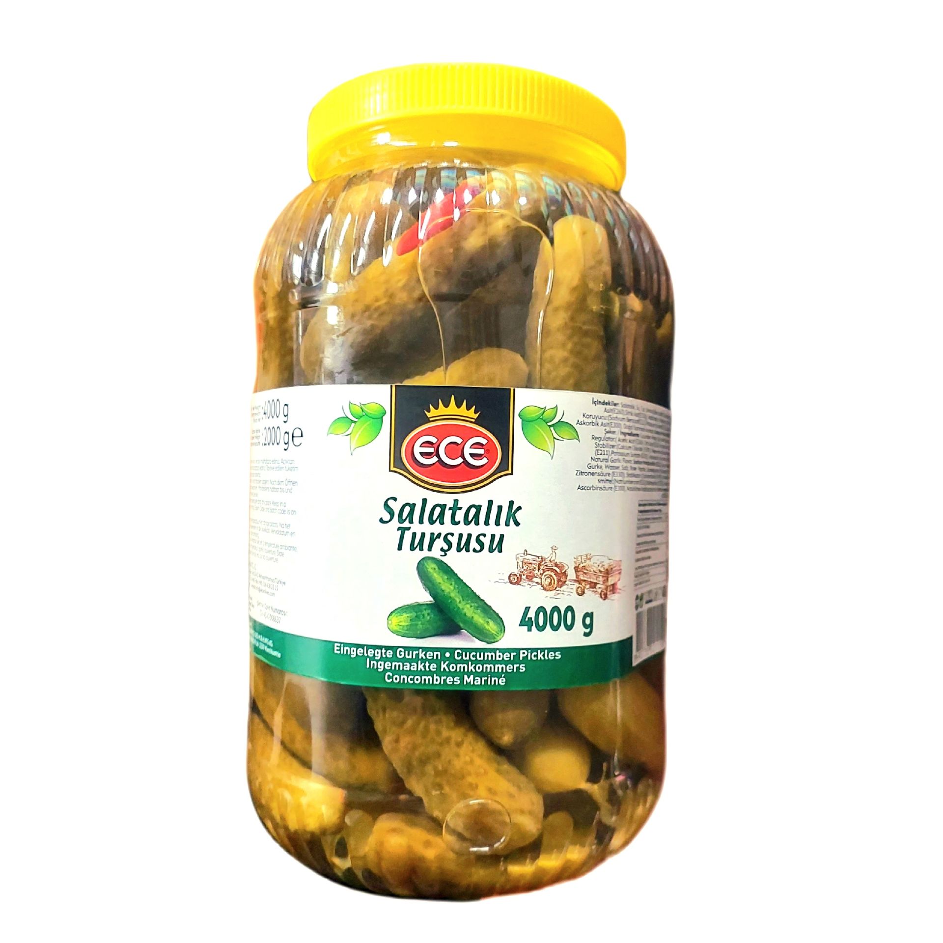 ECE TURŞU 4000G SALATALIK TURŞU NET:4000G SÜZ:2000G PET 1*4