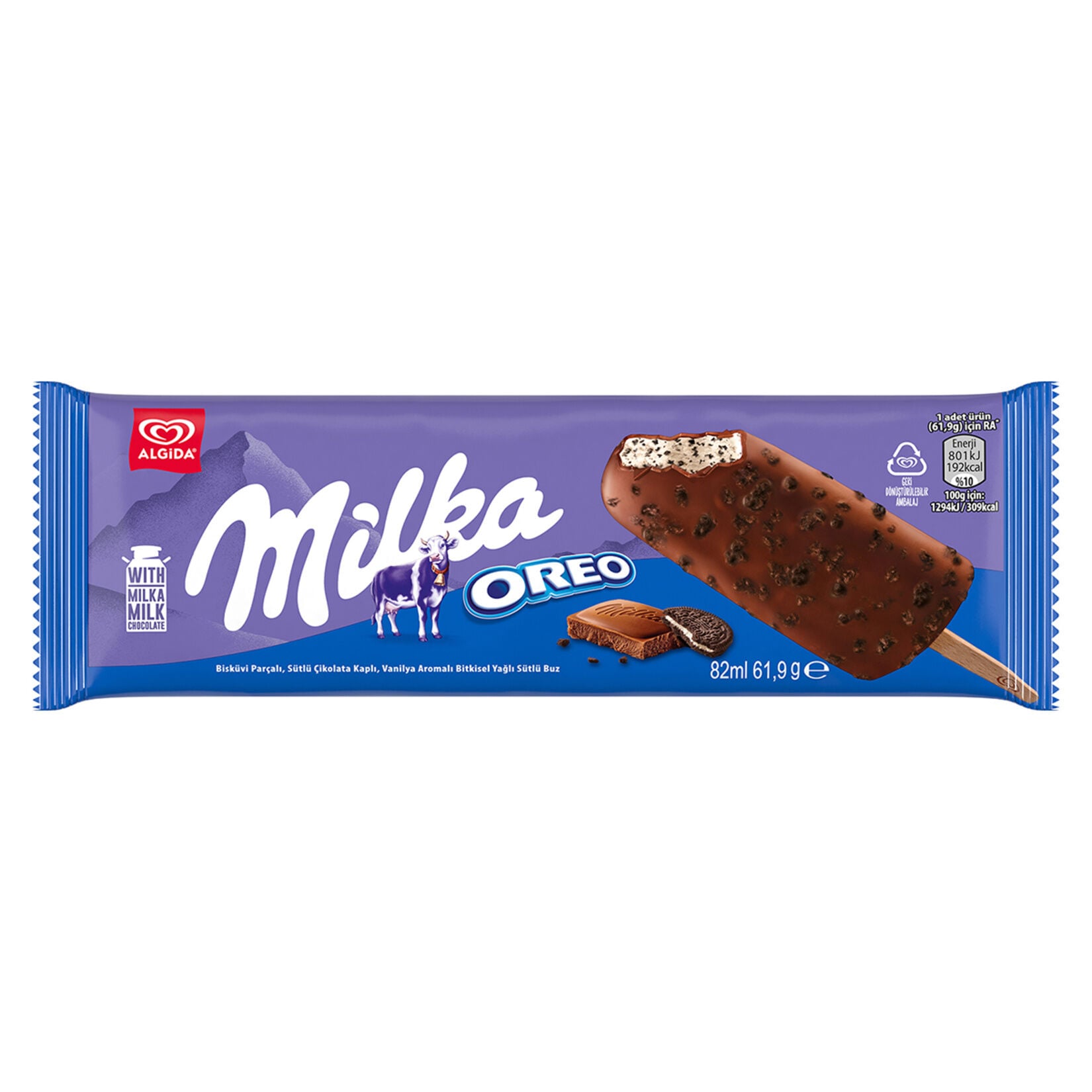 ALGİDA MİLKA OREO 82ML 1*25