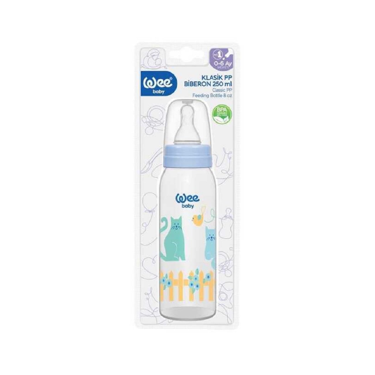 WEE BİBERON 852 KLAS.250ML PP 1*12