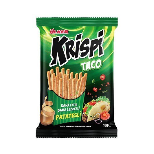 ÜLKERXXXX B.KR.KRİSPİ TACO PATATESLİ ÇUBUK 40GR 1164-07 1*15