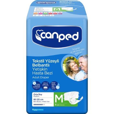 CANPED HASTA BEZİ BB  POLİETİLENLİ ORTA 9'LU BELBANTLI 1*6