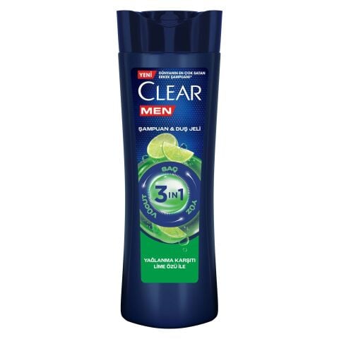 CLEAR 350ML MEN 3/1 YAĞLANMA KARŞ. LİME ÖZLÜ 1*25